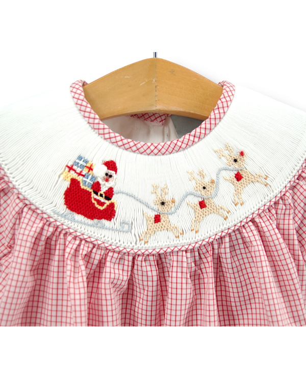 Santa's Coming Smocked Bishop