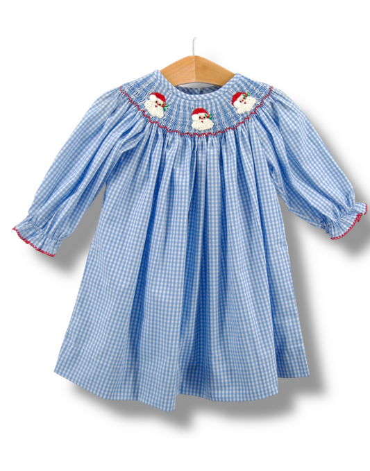 Santa Smocked L/S Bishop