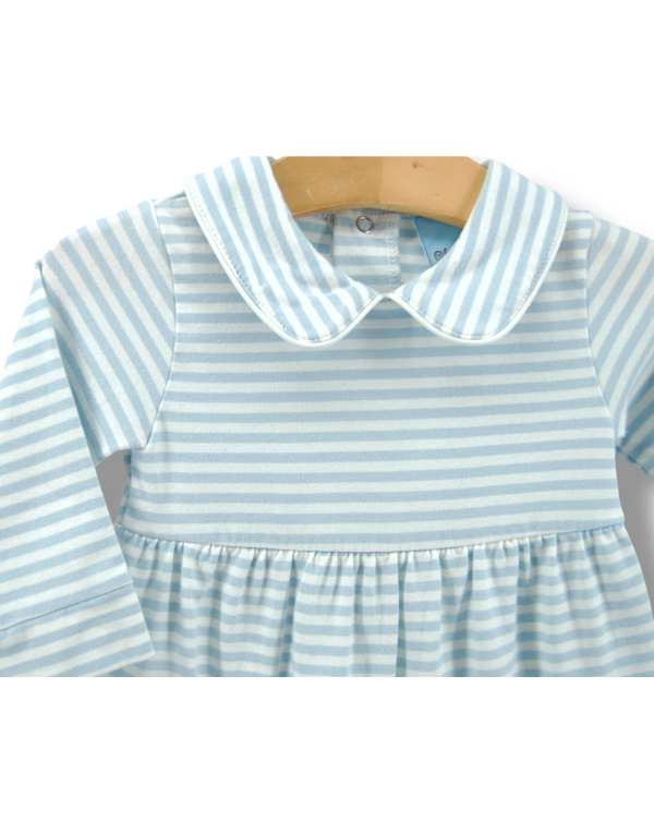 Jackson Romper Blue Stripe