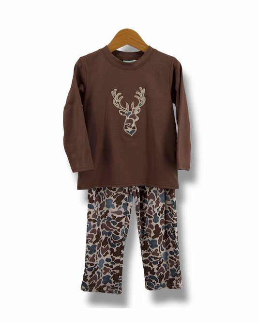 Camo Deer Boys Pant Set