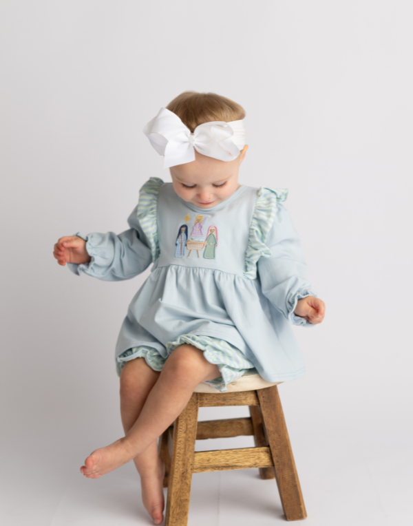 Nativity Girls Bloomer Set