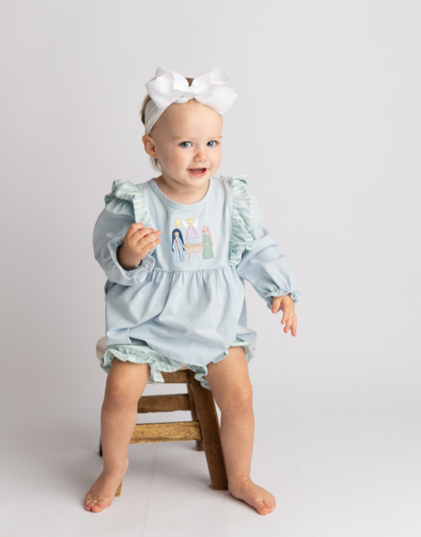 Nativity Girls Bloomer Set