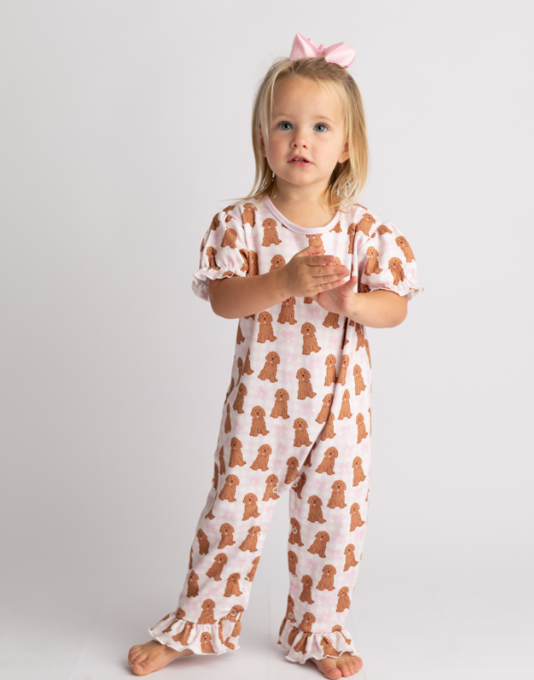 Puppy Girls Romper