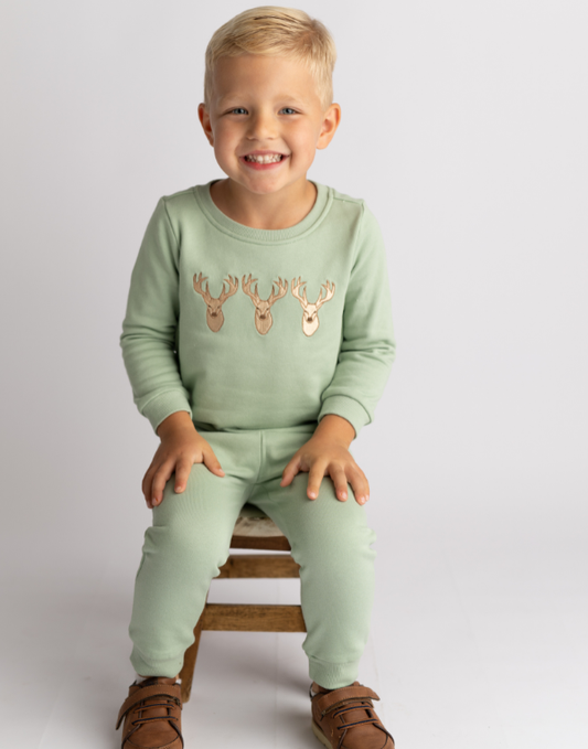Deer Trio Jogger Set