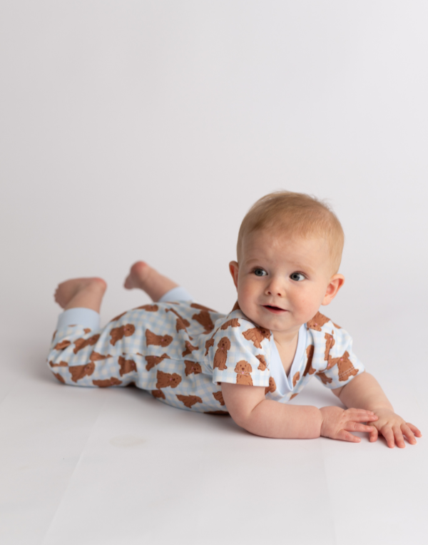 Puppy Boys Romper