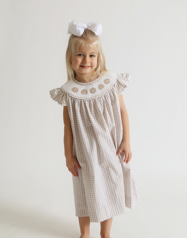 Seashell Smocked Bishop