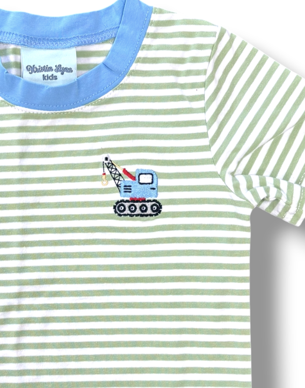 Construction Embroidered T-Shirt