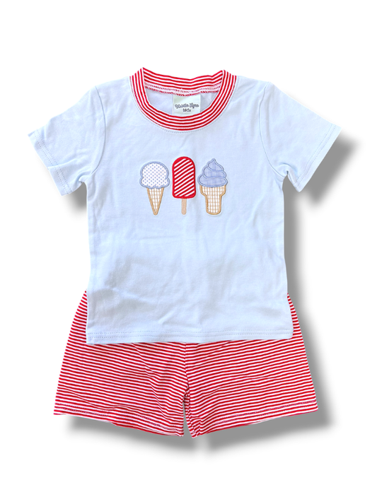 Tasty Applique Short Set