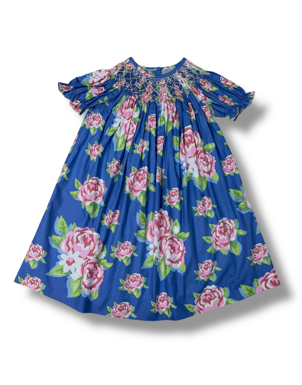 Rambling Rose Smocked Bishop