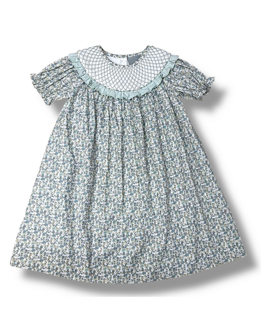 Fall Floral Smocked Bishop