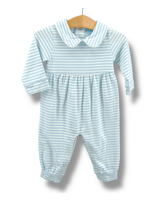 Jackson Romper Blue Stripe