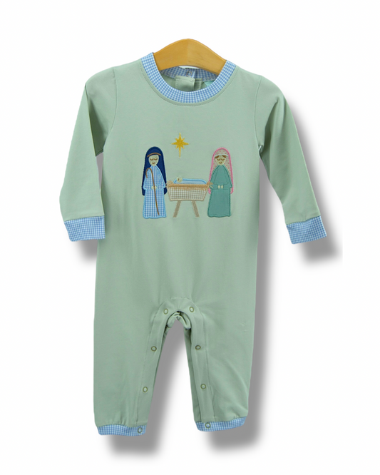 Nativity Applique Boys Romper