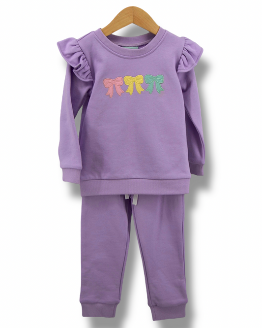 Bow Trio Jogger Set