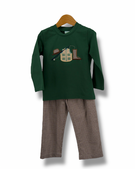 Gone Fishing Boys Pant Set