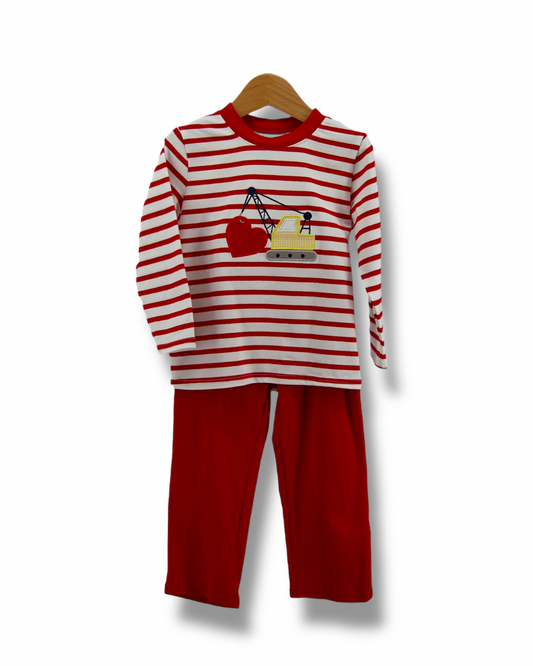 Valentines Crane Boys Pant Set
