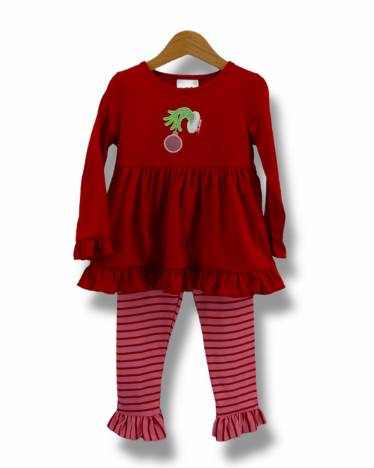 "Mean One" Ruffle Pant Set