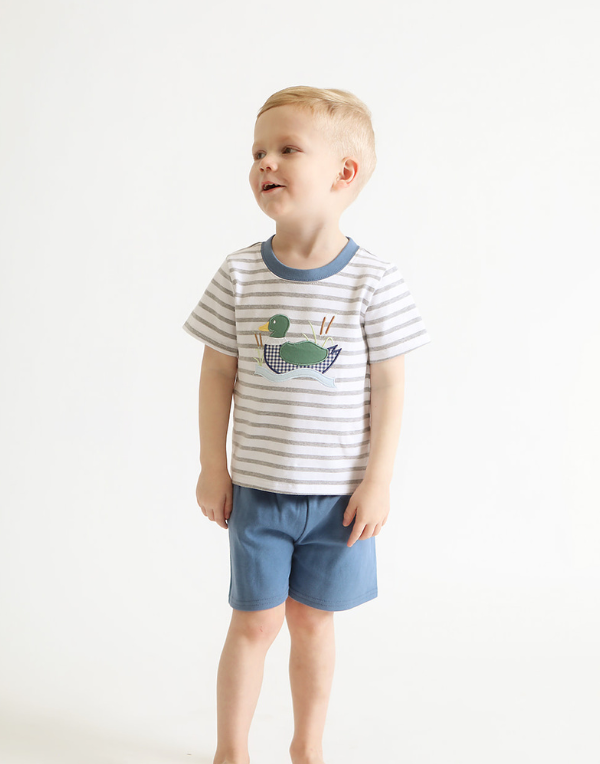 Mallard Applique Short Set