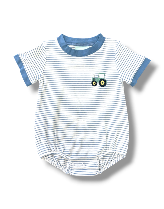 Tractor Embroidered Bubble