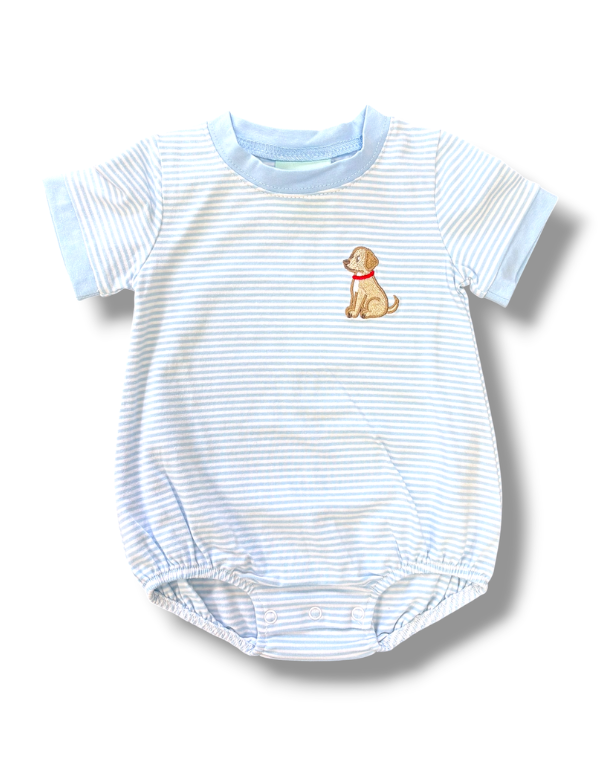 Puppy Embroidered Bubble