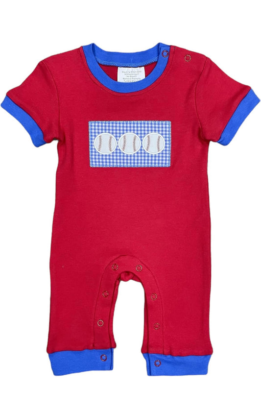 Boy Baseball Romper